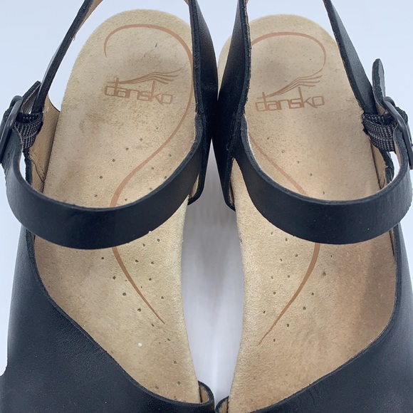 Dansko Tasha Leather Ankle Strap Sandals Comfort - Picture 6 of 10